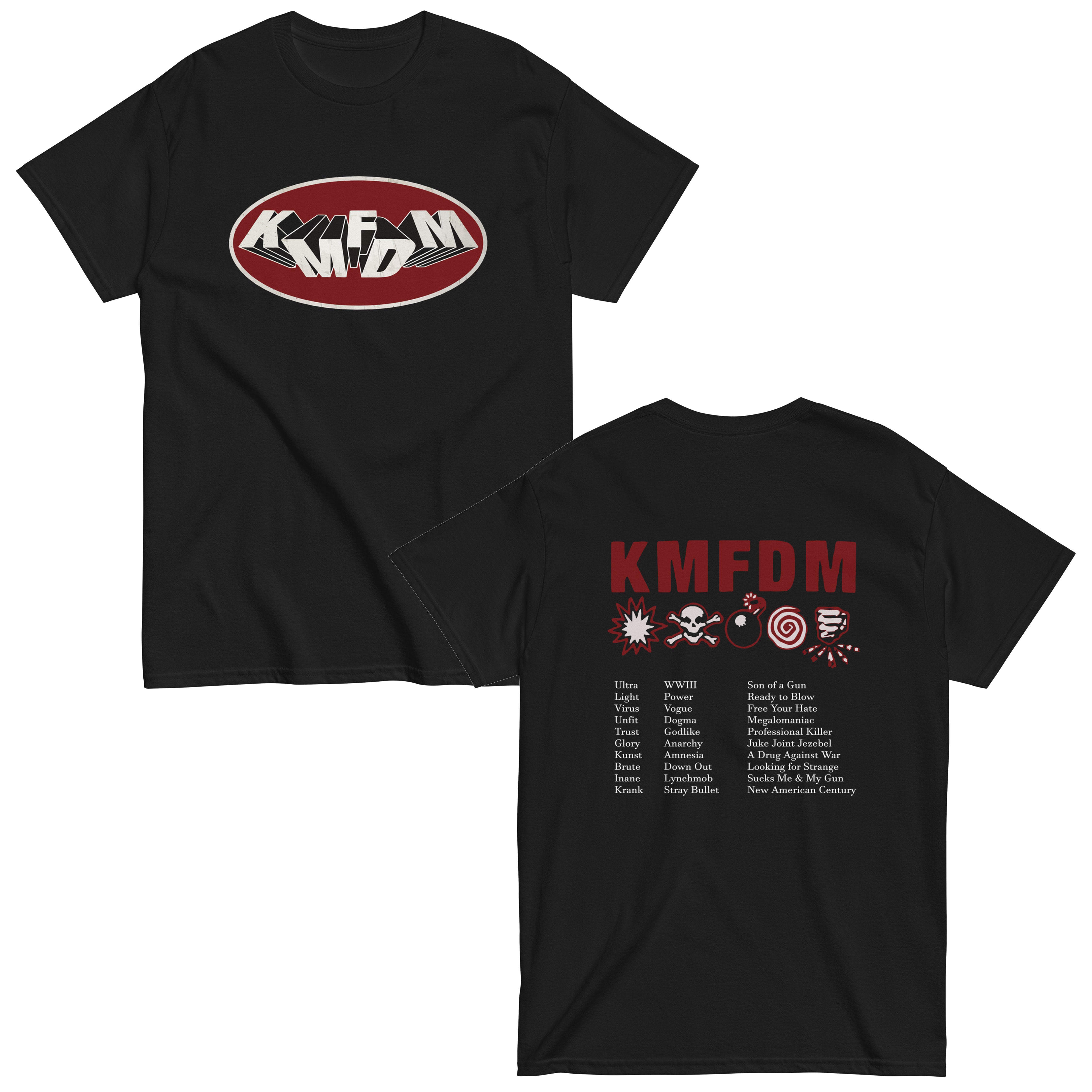 KMFDM Shirt Vintage Band Tour Concert T Shirt