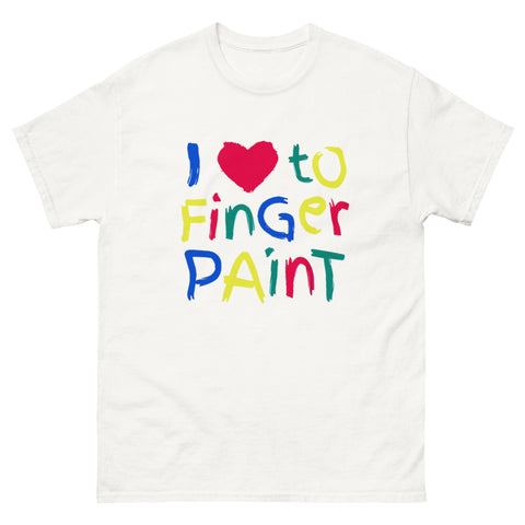 I Love To Finger Paint Shit I'm Paint T Shirt I Heart To Finger Paint Funny Matching Couples Tee